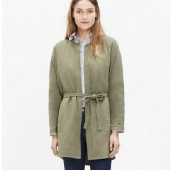 MADEWELL Women's Stitch Edge Belted Duster Jacket Size XS - Picture 1 of 7